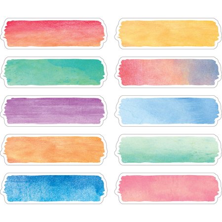 TEACHER CREATED RESOURCES Watercolor Labels, Non-Adhesive, 360PK 20873